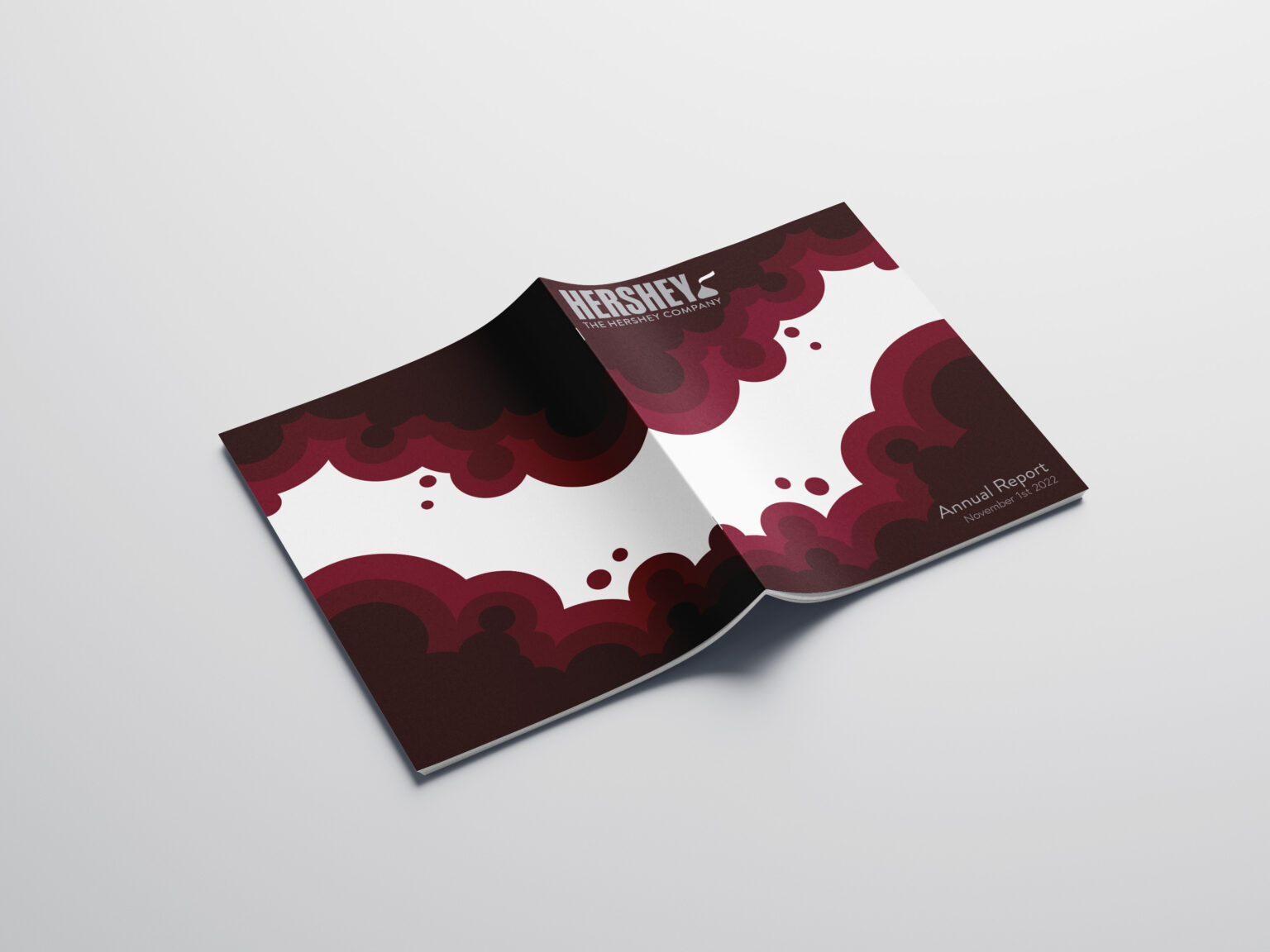 Editorial Hershey Annual Report Cover Mockup