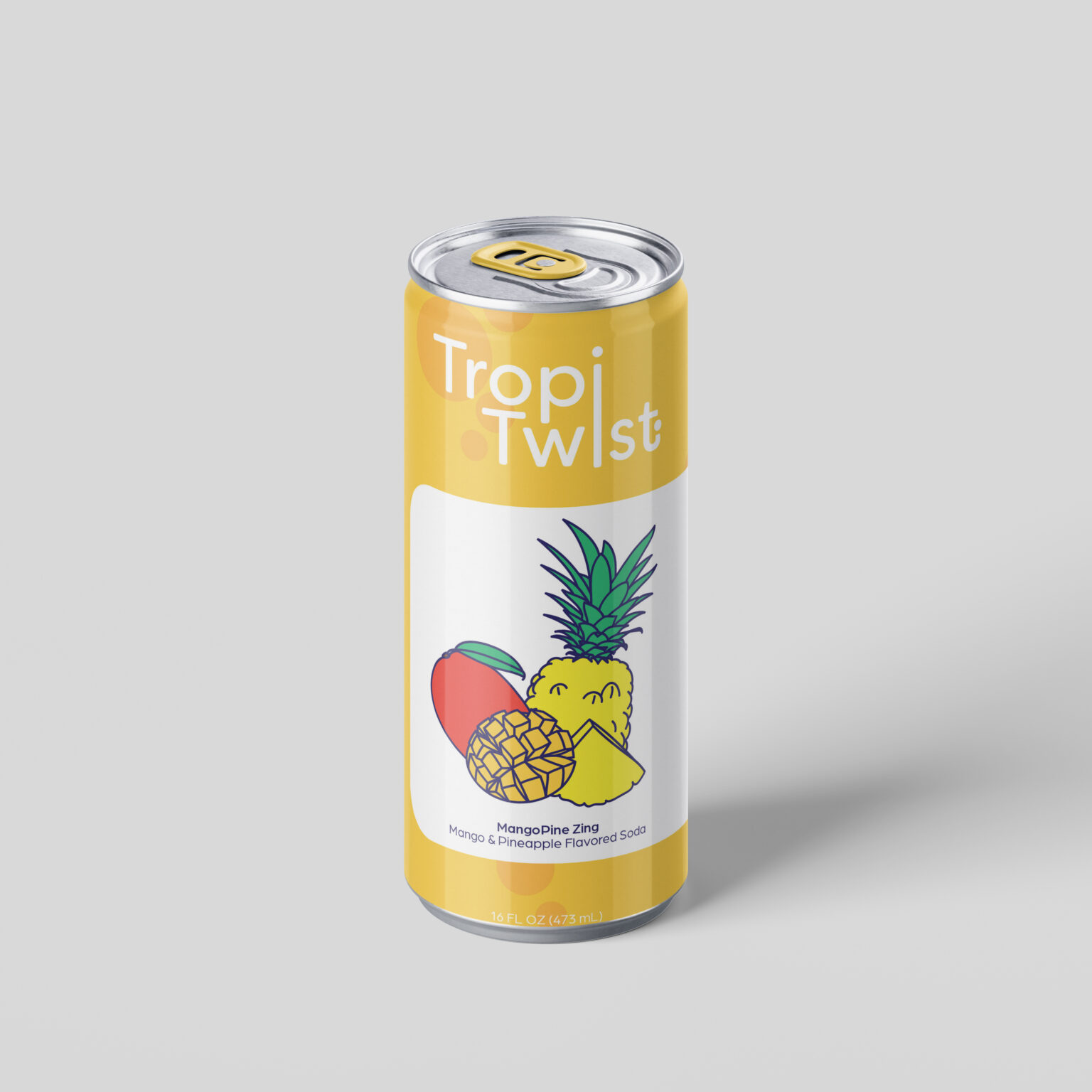 Branding MangoPine Zing Can Mockup