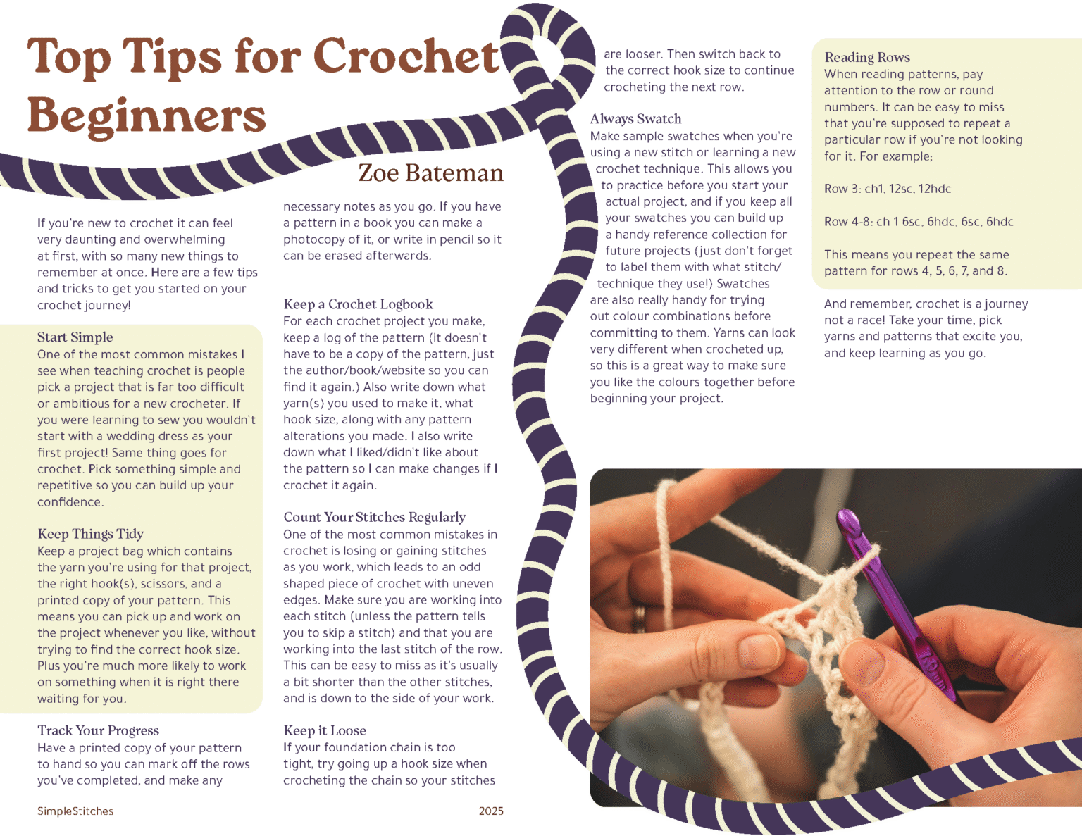 Editorial Simple Stitches Spread 1