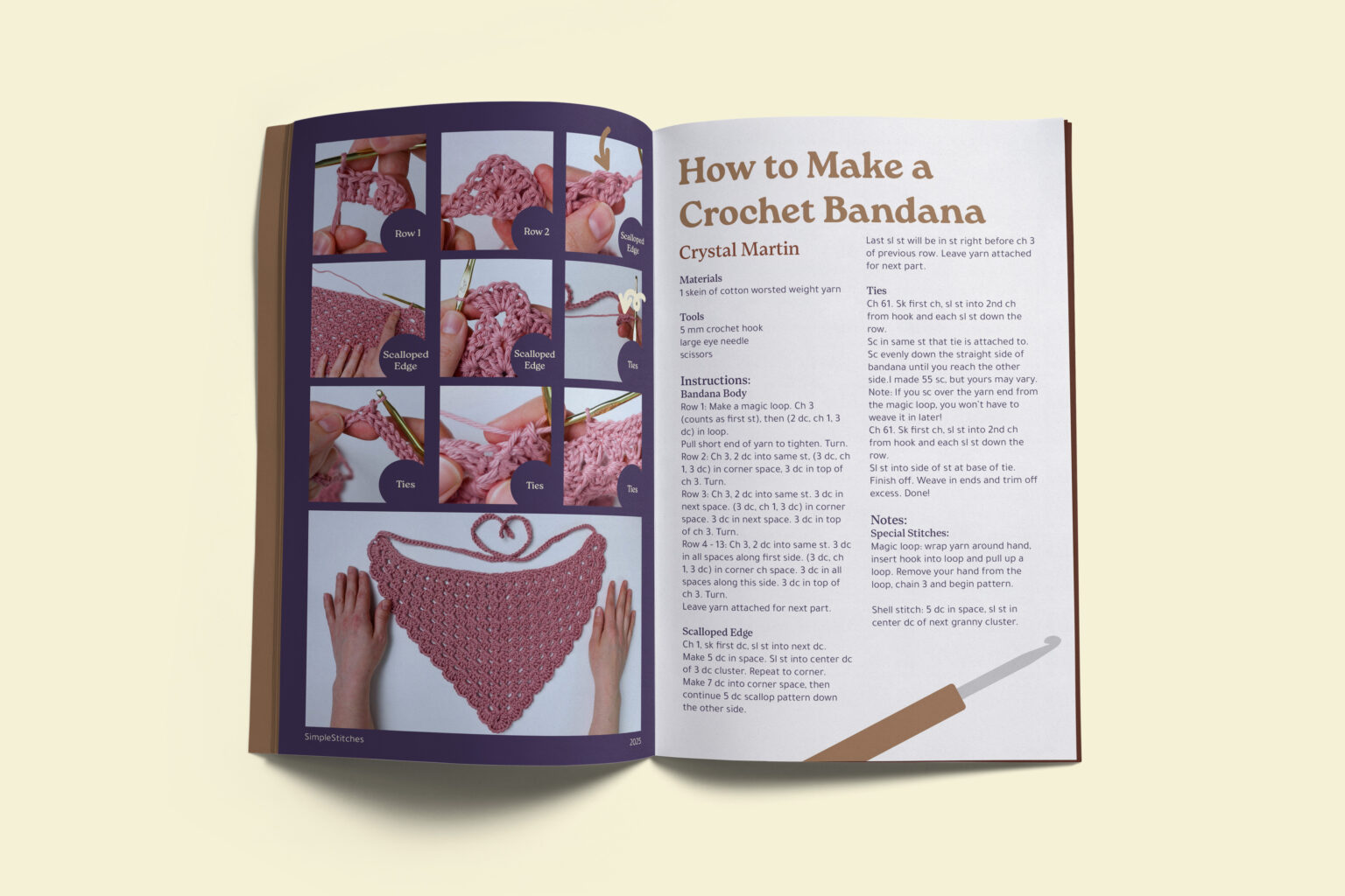 Editorial Simple Stitches Spread 3 Mockup