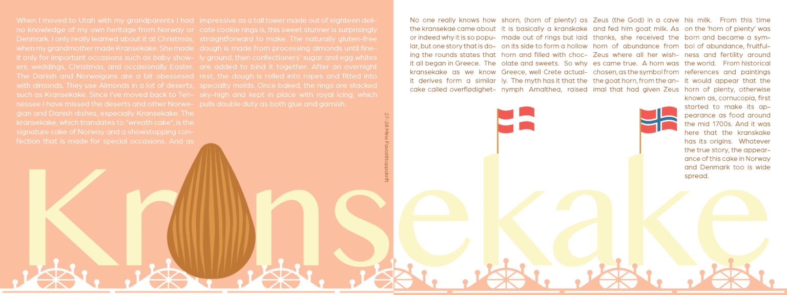 Editorial Kransekake Recipe Spread 1