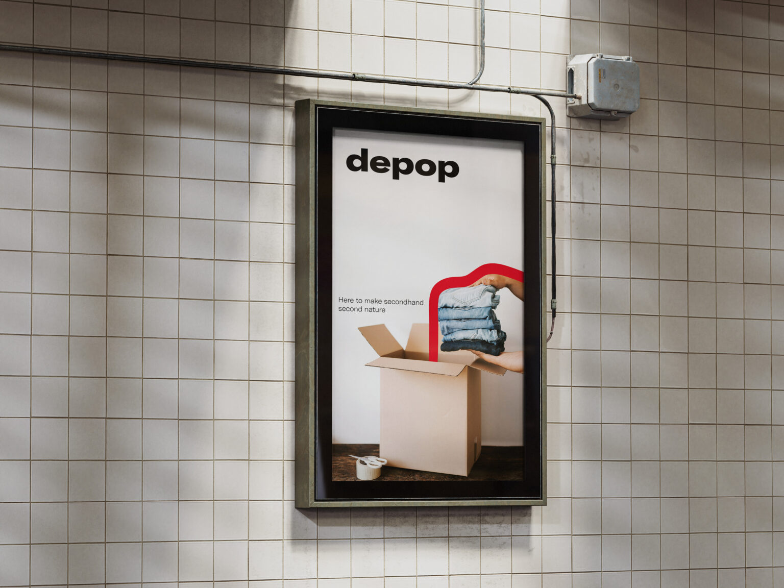 Marketing Depop Poster Ad Mockup