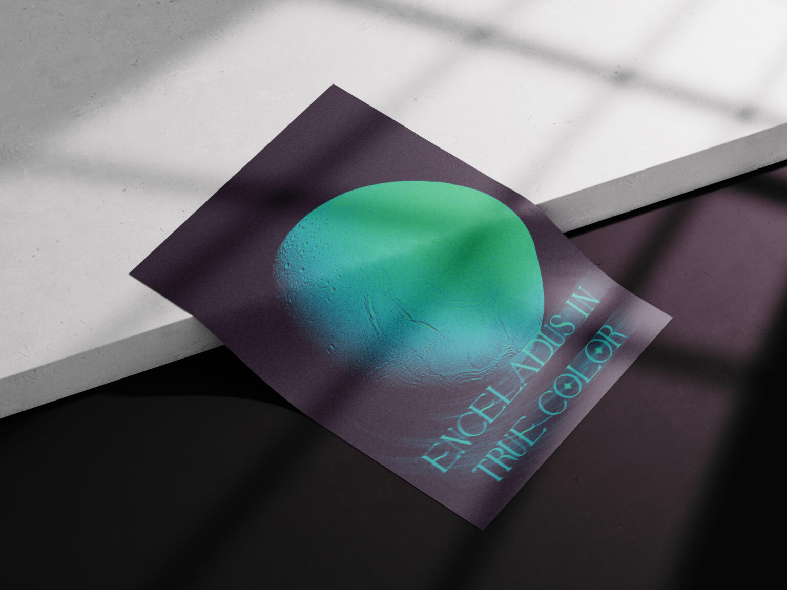 Miscellaneous Enceladus in True Color Mockup