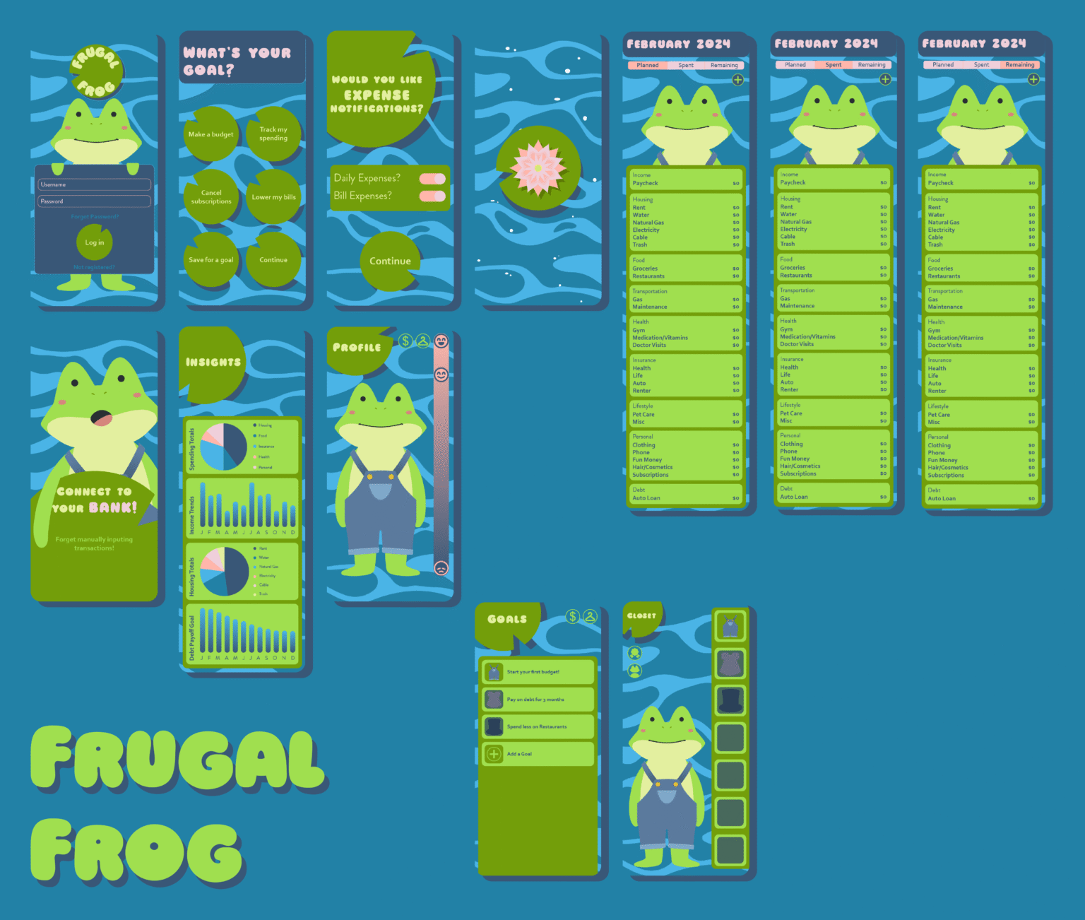Miscellaneous Frugal Frog Screens