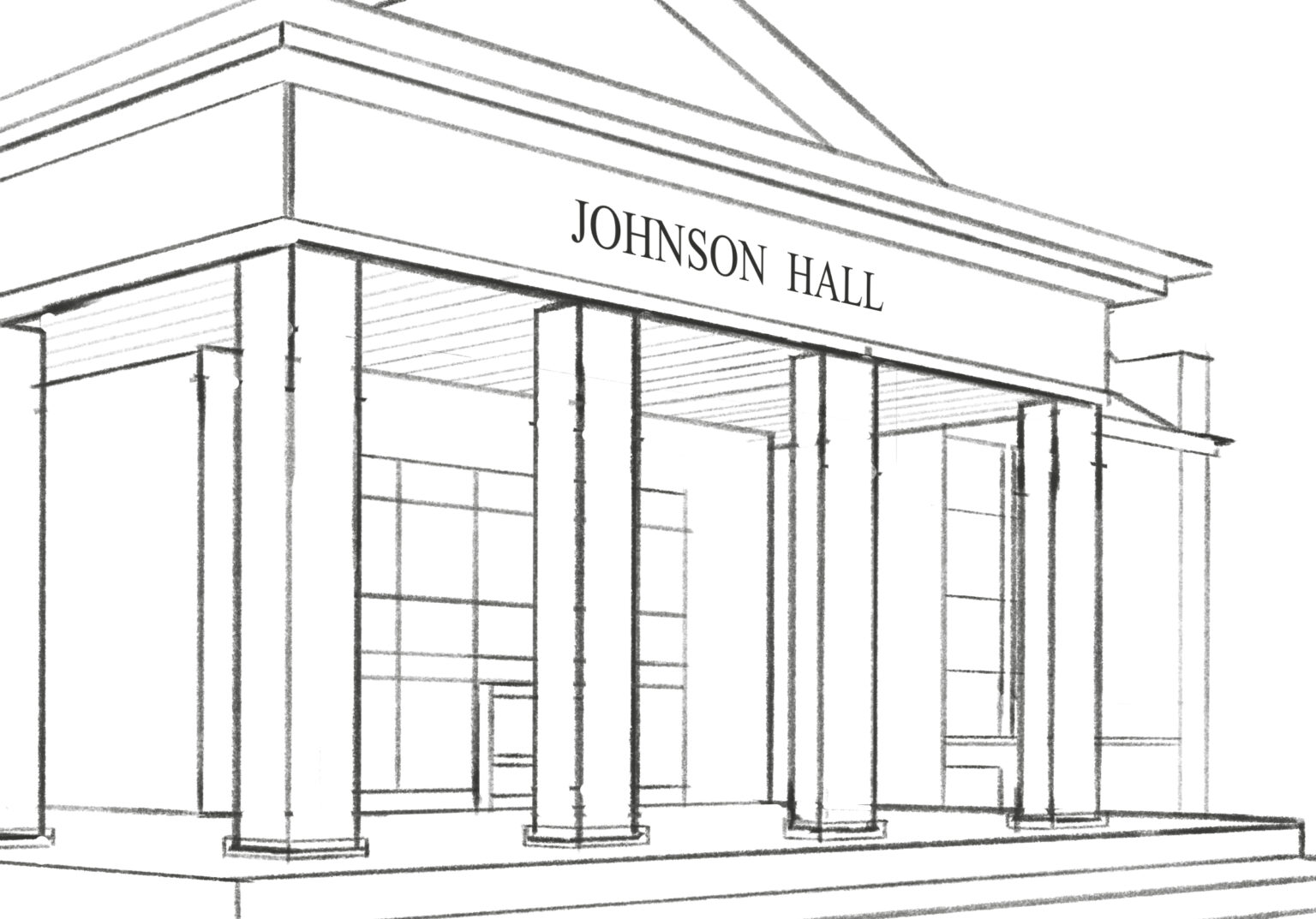 Johnson Hall Sketch 2