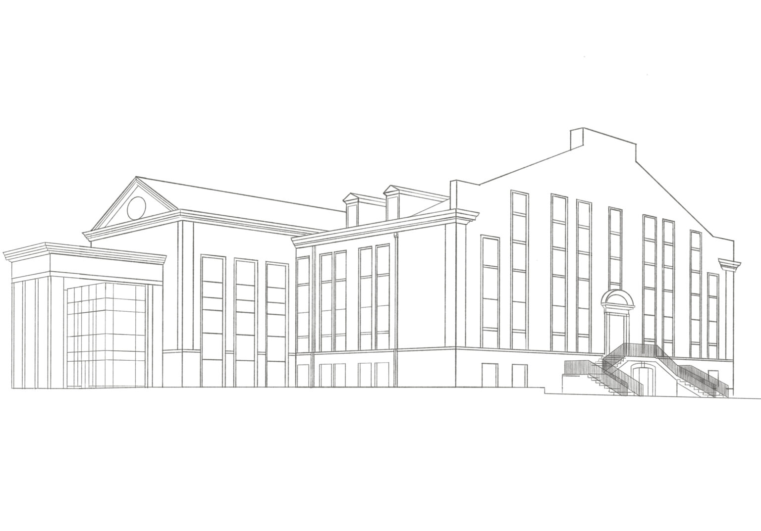 Johnson Hall Sketch 3