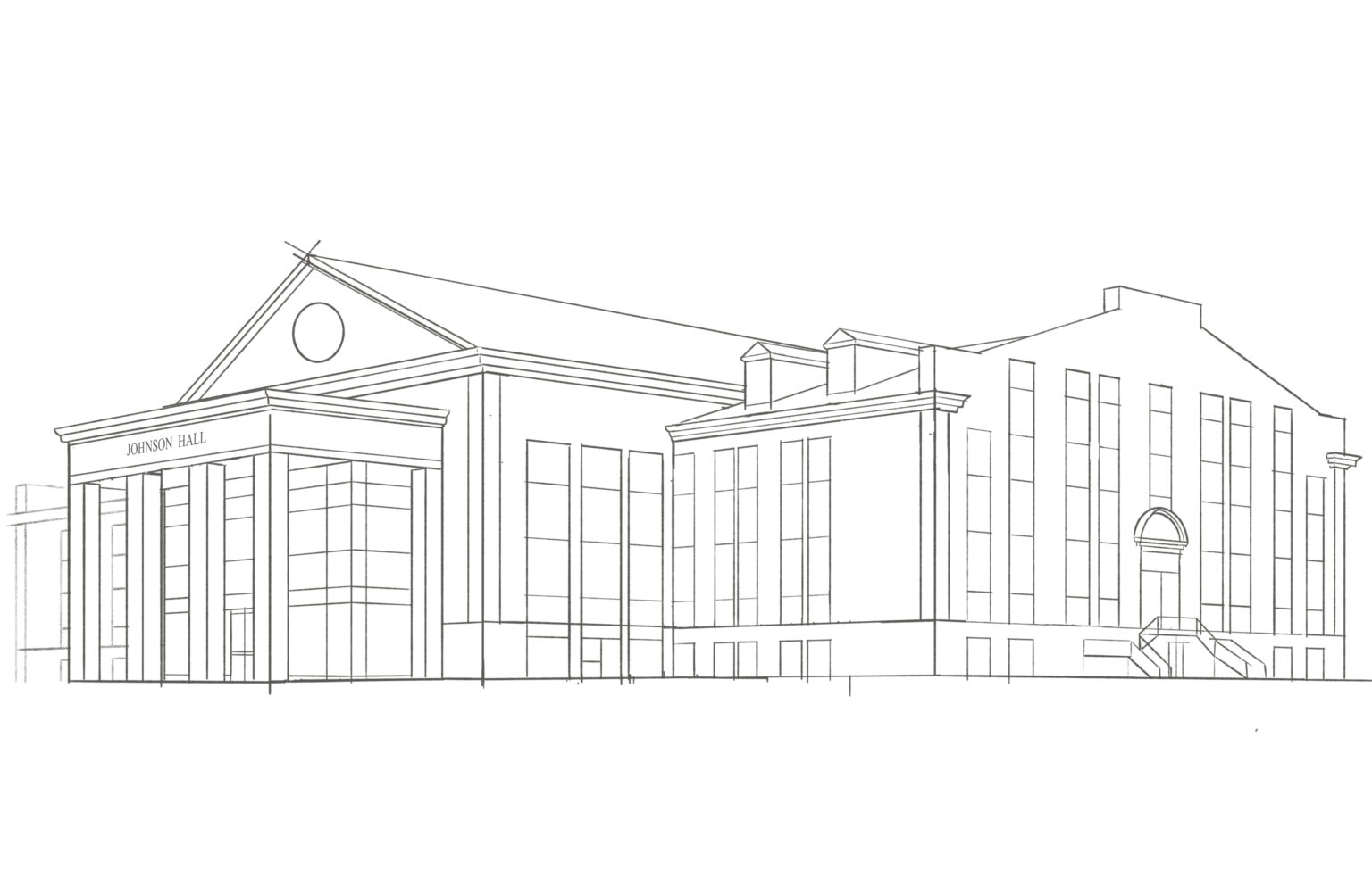 Johnson Hall Sketch 4
