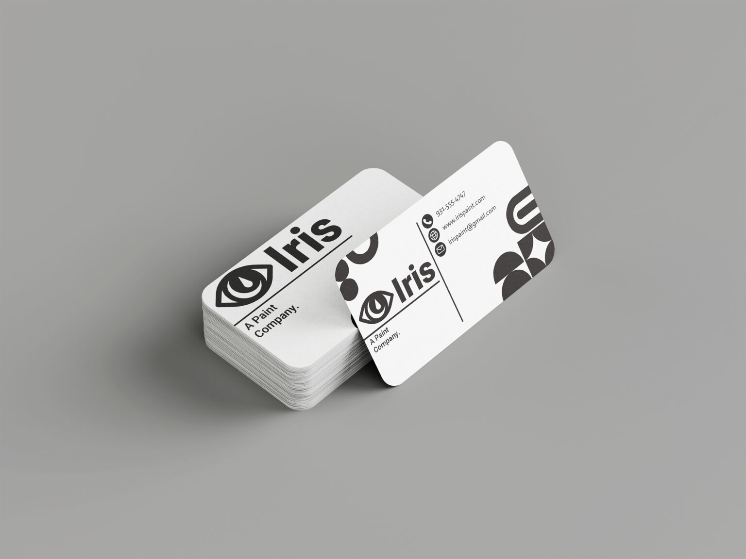 Branding Iris Business Card Mockup