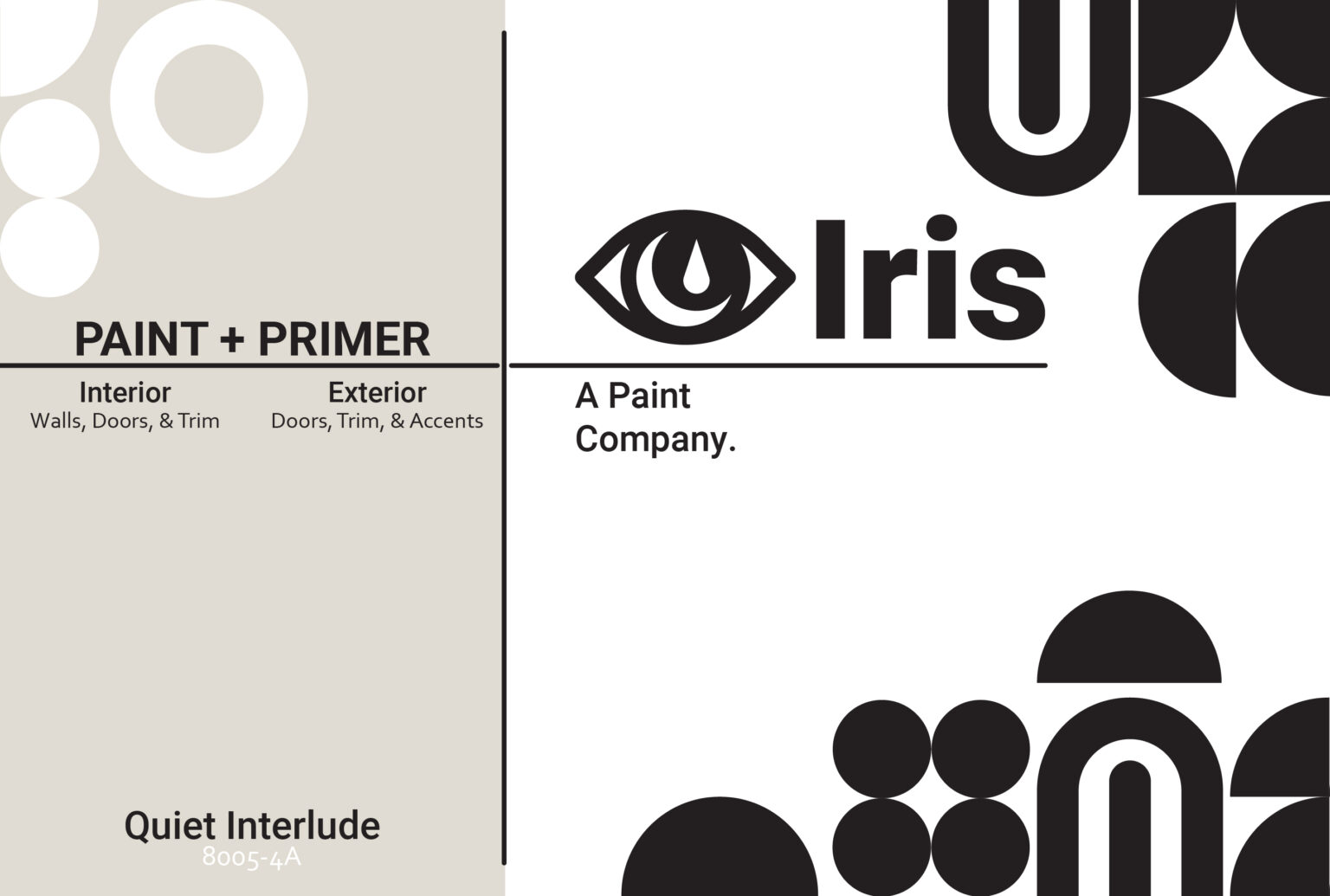 Branding iris paint can label 1 flat