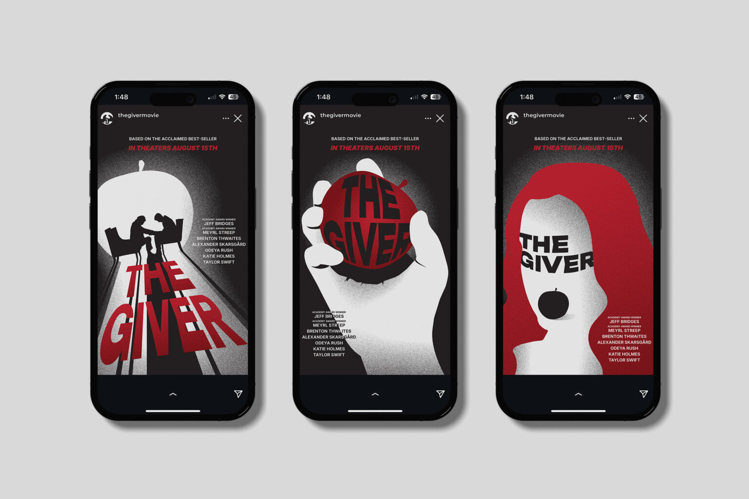 Marketing The Giver Instagram Stories Mockup
