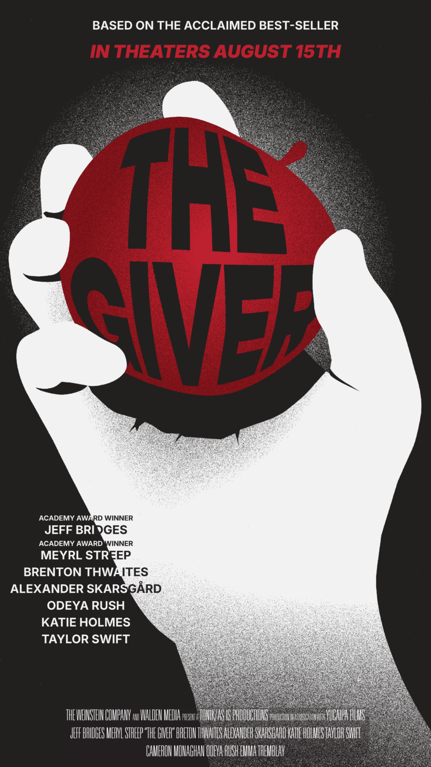 Marketing thegiver posters flats2