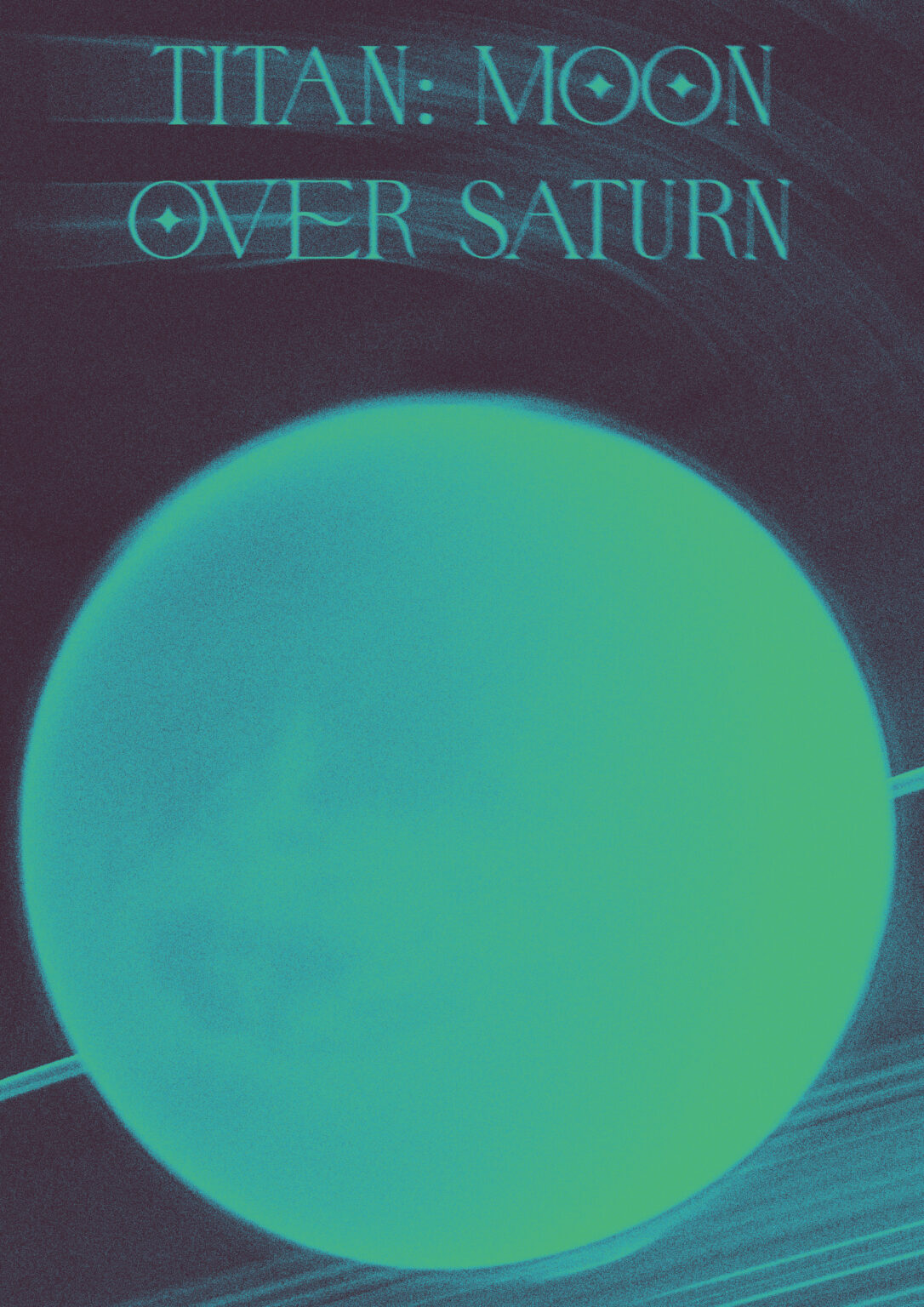 Miscellaneous Titan: Moon Over Saturn Poster
