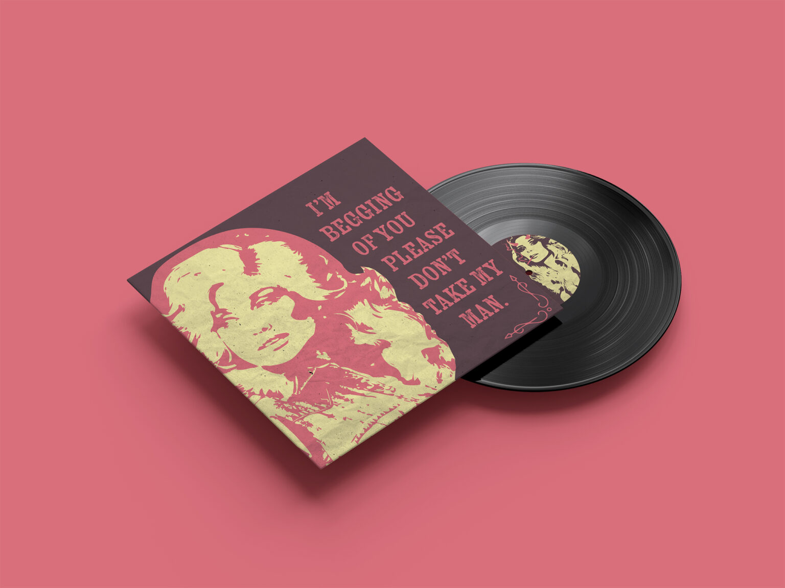 Marketing Dolly Parton Album Back Cover Mockup