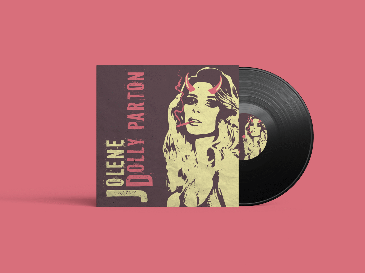 Marketing Dolly Parton Album Front Cover Mockup